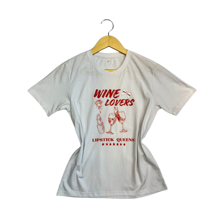 T-Shirt Wine Lovers Closet Feminina – Estilo & Conforto
