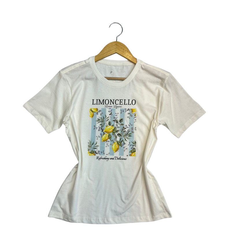 T-Shirt Limoncello Closet – Malha Premium, Conforto & Estilo