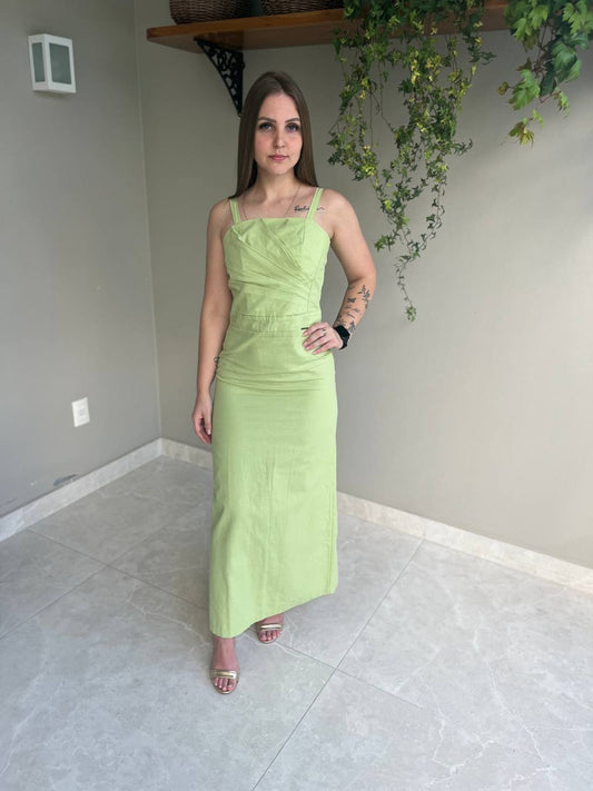 VESTIDO LINHO MÍDI